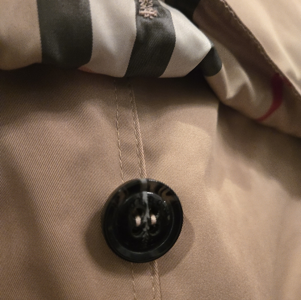 Burberry London Copycat Trench Coat S Beige Nova Check Belted - Picture 7 of 9